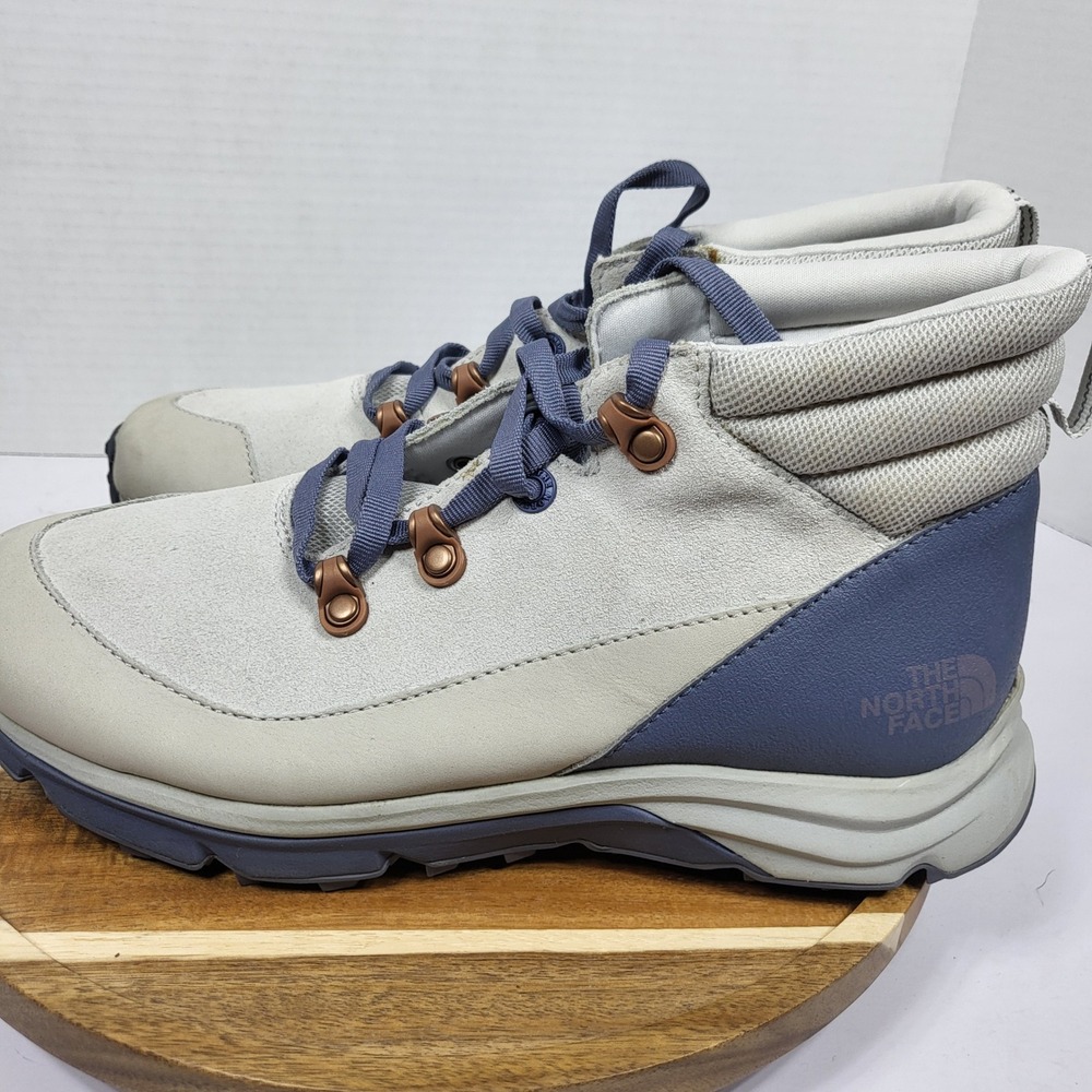 The North Face Women's Raedonda Boot Sneaker Hiking Vibram Grey Blue Size 9